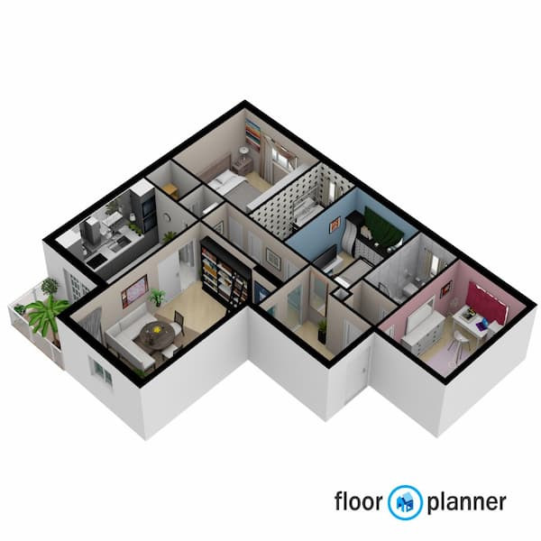Phần mềm thiết kế bản vẽ nhà trực tuyến Floorplanner