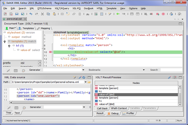 3. Phần mềm EditiX XML Editor