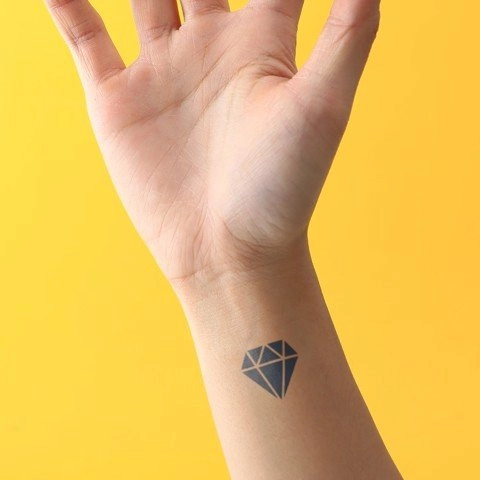CÁCH VẼ XĂM GIẢ BẰNG BÚT BI Kim cương  HOW TO MAKE FAKE TATTOO  Diamond   YouTube