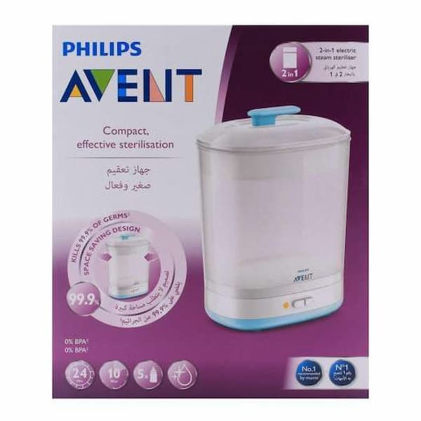Máy tiệt trùng bình sữa Philips Avent 2 in 1 SCF922-03