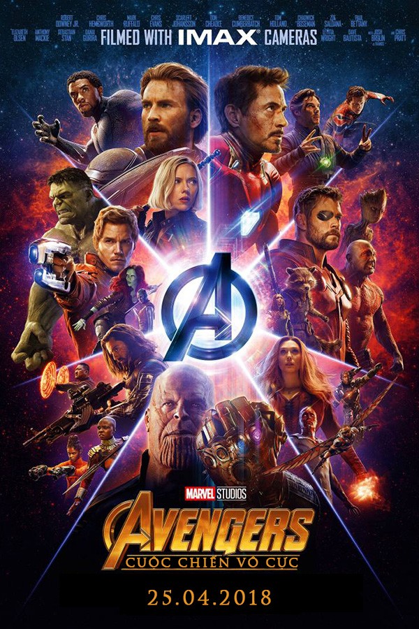 Avengers: Infinity War- Tạm dịch: Biệt Đội Báo Thù: Cuộc Chiến Vô Cực (năm 2018)