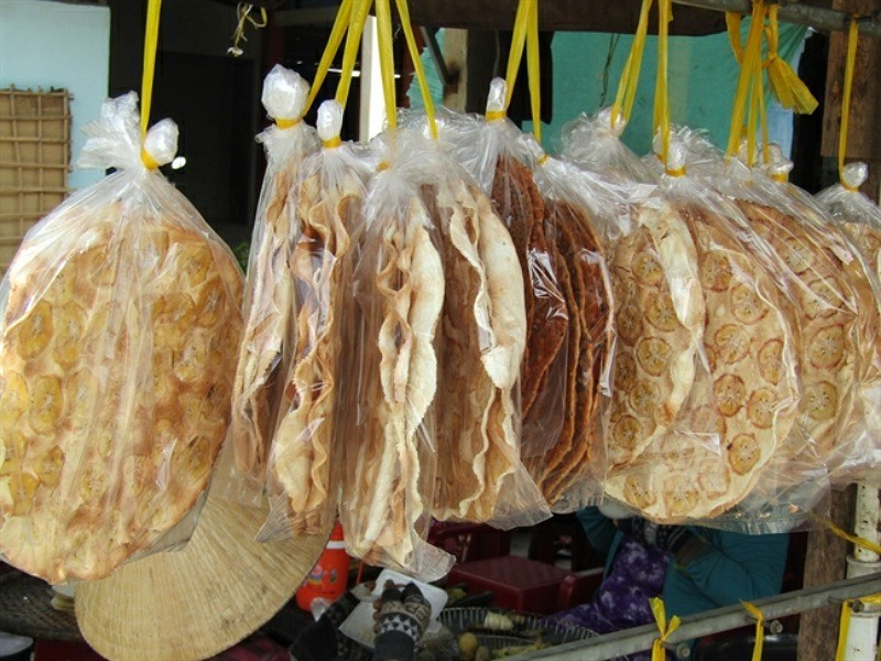 Bánh tráng chuối - dừa